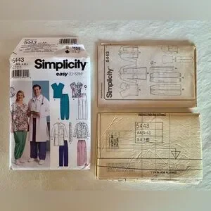 Simplicity | Pants & Jumpsuits | Simplicity 5443 Scrubs Jacket Sewing ...